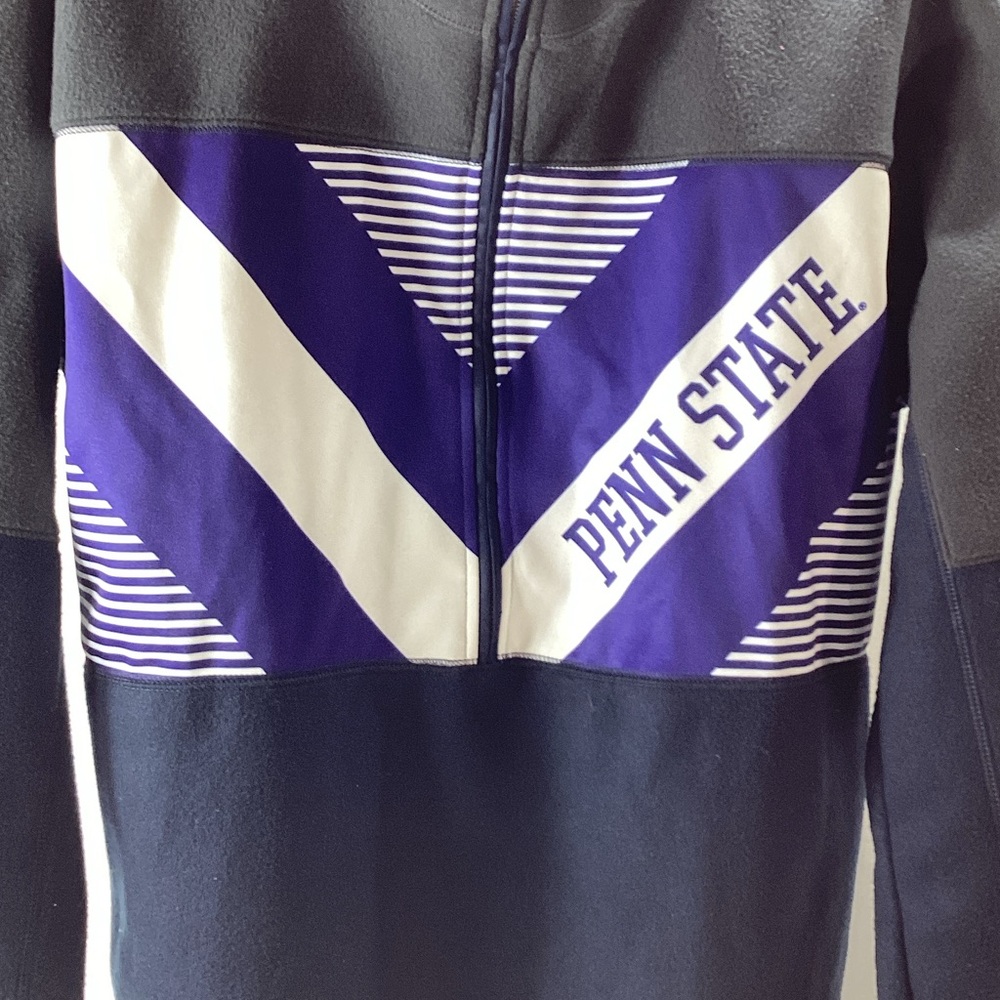 Men's Navy and White Penn State 1/2 Zip-Up Pullover